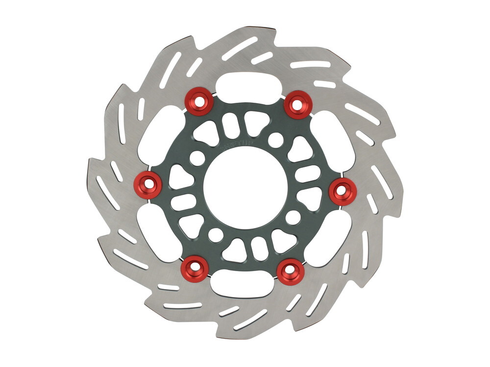 PCX125(2010-2017)用ウェーブフローティングディスクローター(220mm/スモークガンメタ×レッド)_シフトアップ拍卖