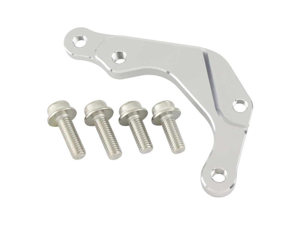 エイプ50タイプD用フロントキャリパーサポート(シルバー)_シフトアップ拍卖