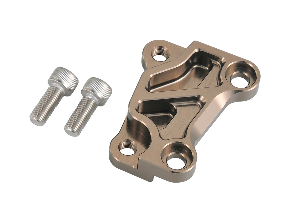 シグナスX-SR(2019/B8S1)用キャリパーサポート For ノーマルキャリパー + 260mmディスクローター(チタン)_シフトアップ拍卖