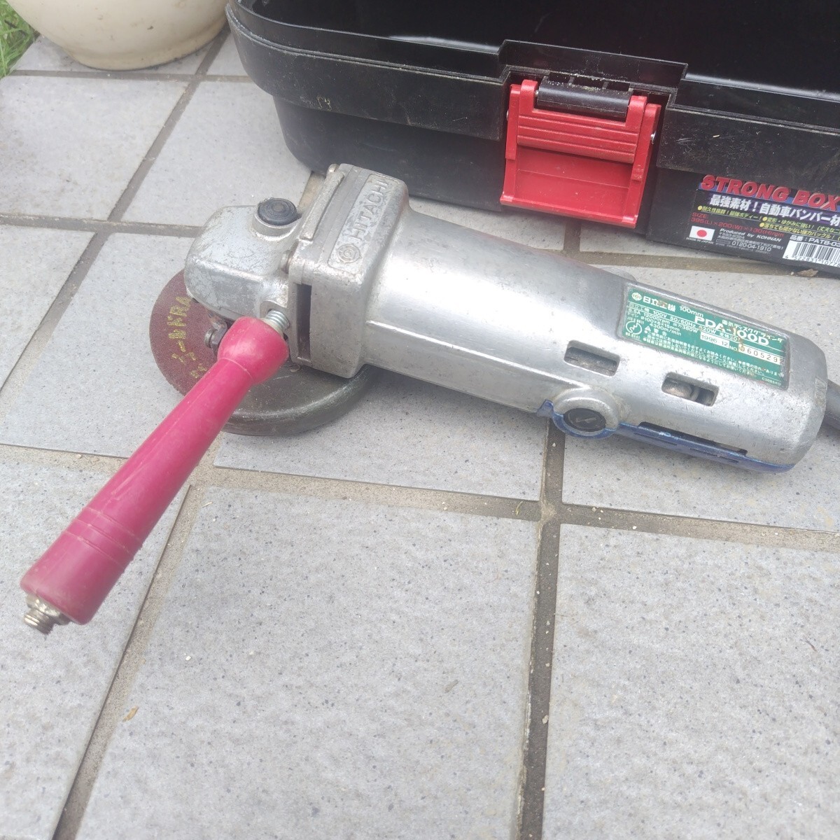 日立工機100mmディスクグラインダPDA-100D (中古)拍卖