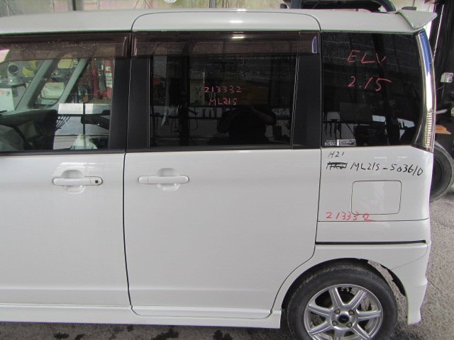 【個人宅配送不可】日産 ルークス ML21S H21年式 ■左リアドア【カラー/ホワイト】中古 ★213332拍卖