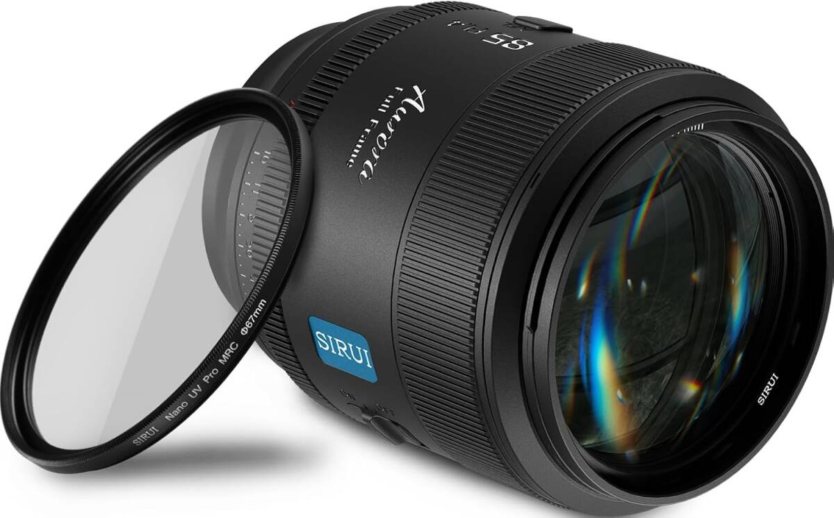 SIRUI AURORA 85mm F1.4 フィルター付属 フルフレーム オートフォーカスレンズ/EマウントカメラFX3/FX6/A7・A7Rシリーズ/A7Sシリーズ/A9拍卖