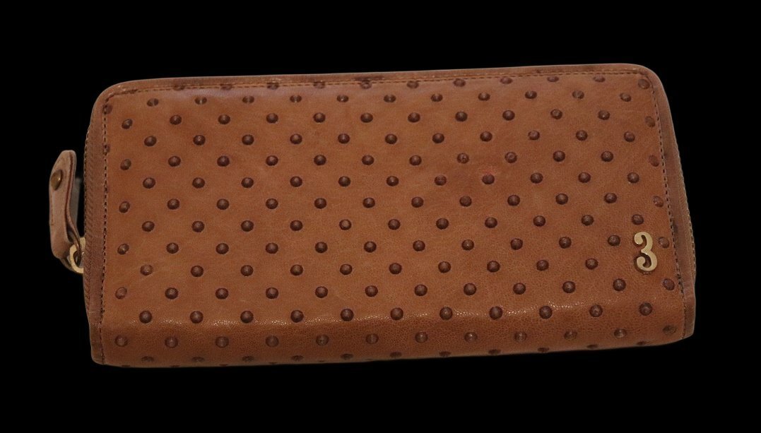 SAN HIDEAKI MIHARA サン ヒデアキミハラ 新品ラウンドジップレザー長財布拍卖