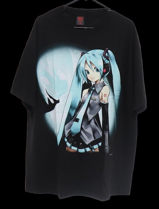 新品初音ミク×GEEKS RULE TシャツXLシルクスクリーン拍卖