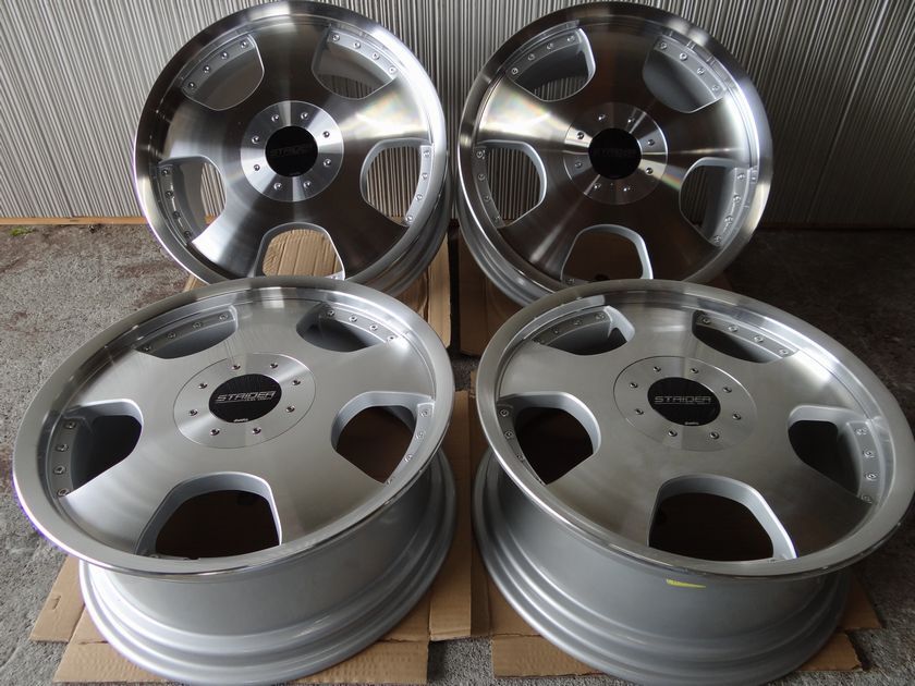 ■STRIDER DISH 18-7.5J 9H 114.3 +51 ディッシュ アルミ Polish リバースタイプ 展示品 売り切り■F拍卖