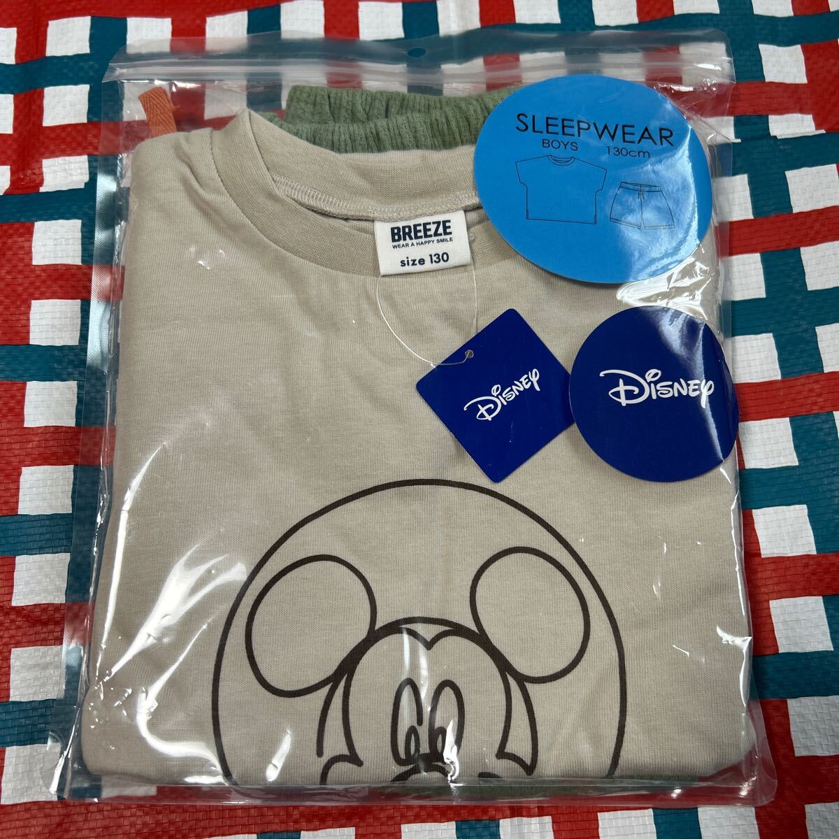 『BREEZE』』ディズニー ミッキー 半袖パジャマ ルームウェア 130拍卖