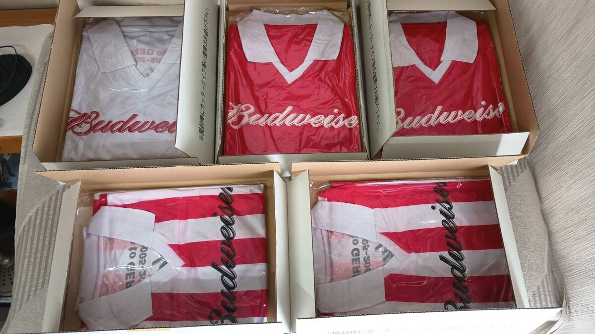 Budweiser Cup 2005 オリジナルウェア 非売品 当選品 懸賞品 未使用品 5枚 長期自宅保管品 ドイツワールドカップ拍卖