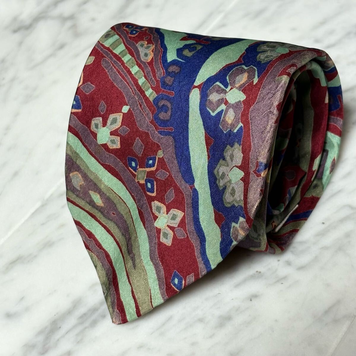 999円~ ジムトンプソン ネクタイ マルチカラー レッド 総柄 (R3)拍卖