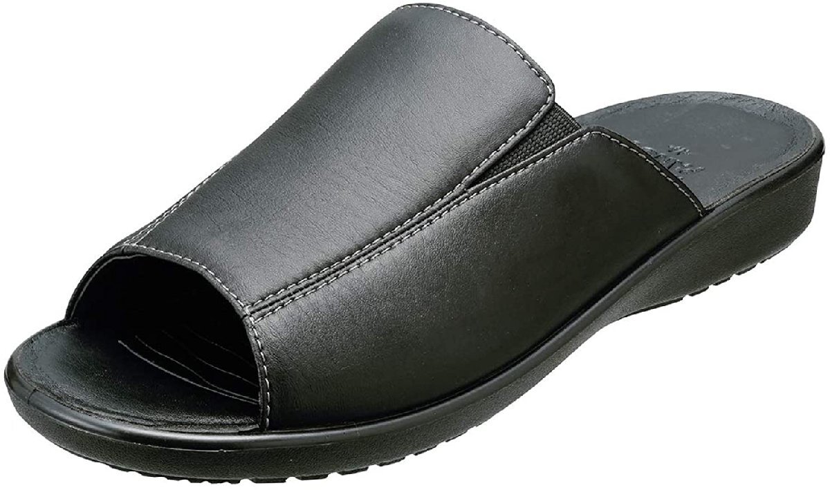 即決 LL パンジー 6020 黒 幅広 3E 抗菌 外反母趾 防滑底 オフィス 事務所 履き モード履き コンフォート サンダル ヘップ 紳士 メンズ拍卖