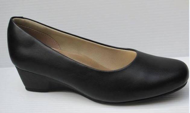 即決 24.0 Recious Lab リシャスラボ 77006 黒 婦人 レディース お葬式 冠婚葬祭 礼装 フォーマル ウエッジ パンプス 母の日拍卖