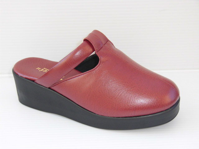 即決 TOKUEI T31 ワイン LL 徳映 前かぶり つま先カバー 日本製 厚底 婦人 レディース サンダル 事務所 オフィス 防寒 モード 履き拍卖