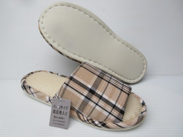 即決 L寸(25~27cm) ふんわりクッション 柔らか 高反発底 超軽量64g TS0932 BG 紳士 メンズ 部屋履き 室内履き スリッパ ルームシューズ拍卖