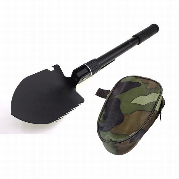 「bpp-a2」 7way シャベル 多機能 ミニ スコップ 折りたたみ 収納バッグ付き 登山 キャンプ アウトドア 緊急避難 雪かき拍卖