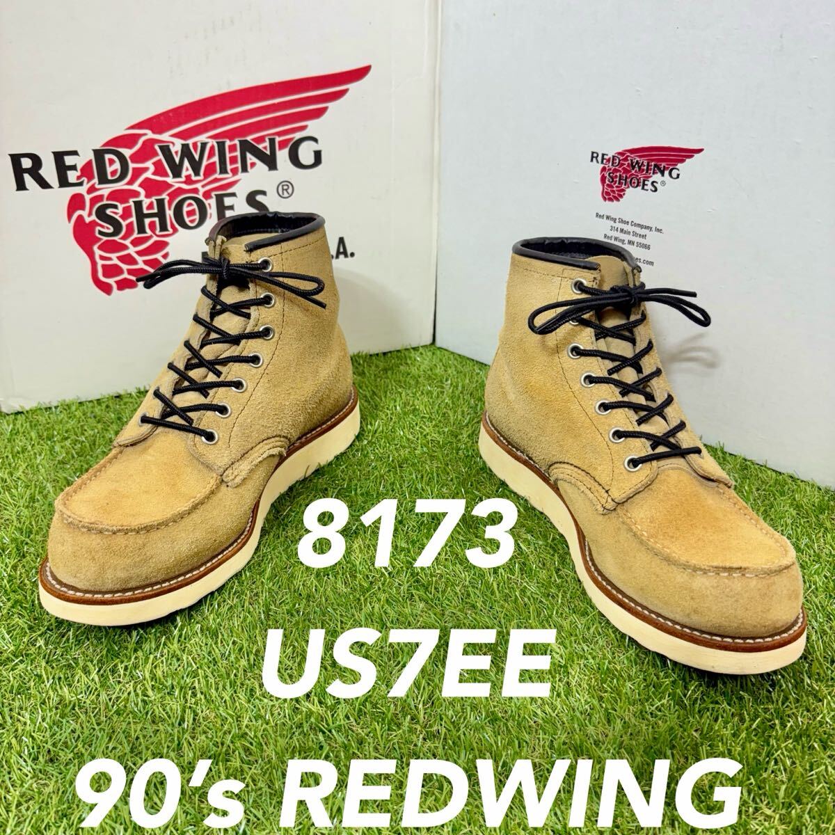 【安心品質0595】廃盤8173レッドウイングREDWING7EE25-26cm拍卖
