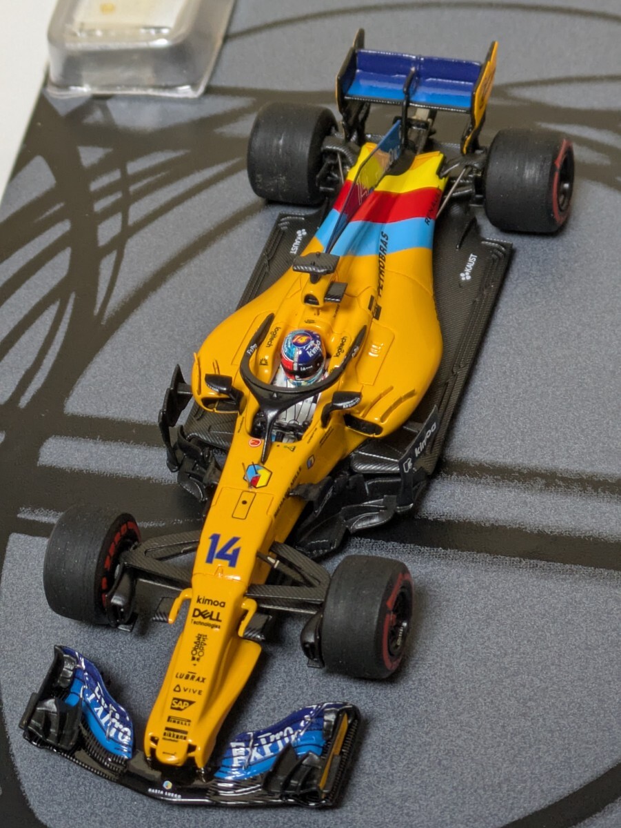 ☆ 稀少品!スパークモデル 1/43 マクラーレン MCL33 アブダビGP 2018 #14 F.アロンソ マクラーレンラストレース ☆拍卖