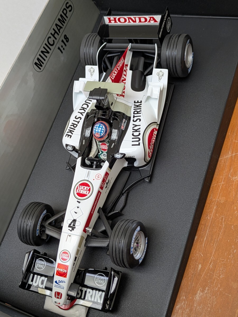 ☆ ラッキーストライク タバコロゴ カスタム品! PMA 1/18 BAR ホンダ 007 ラッキーストライクver. 2005 #4 佐藤琢磨 ☆拍卖