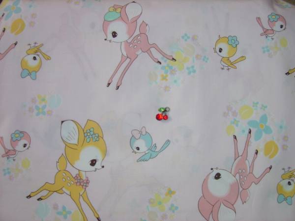 即決★レア宇山あゆみ★バンビと小鳥薄桃♪レアレトロ昭和ピンク拍卖