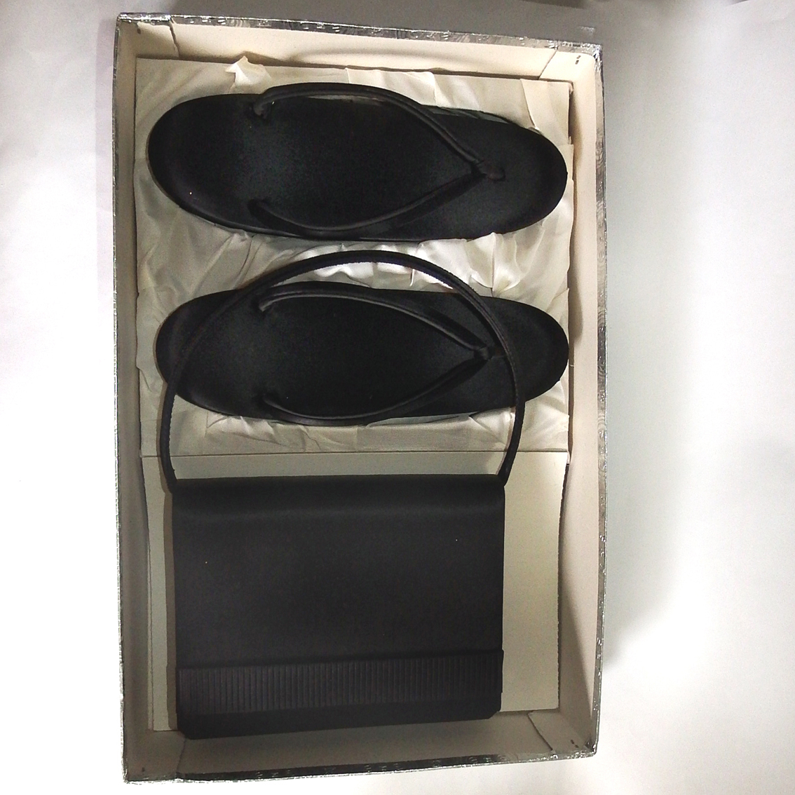 CH0522 喪服用 草履 バッグセット 黒拍卖