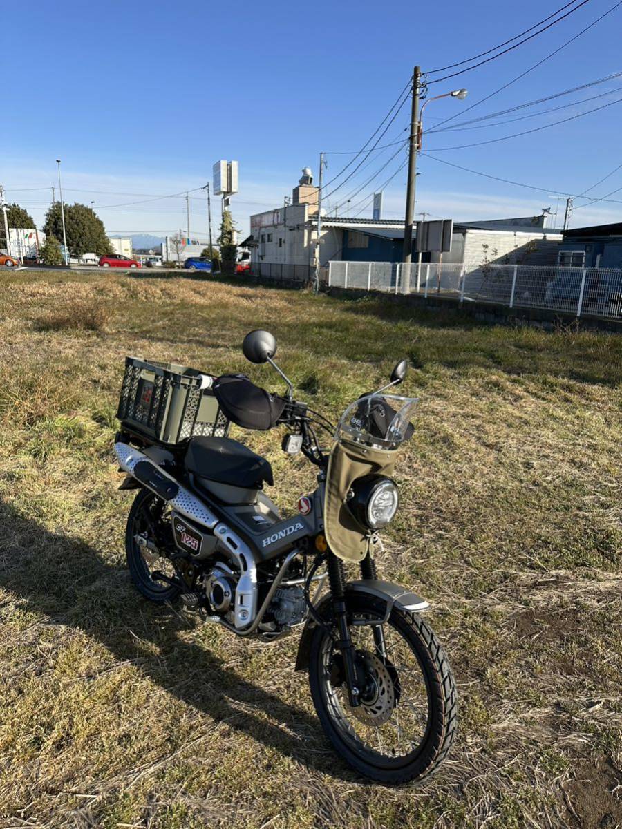 ハンターカブCT125用 リーゼント風防 完成済み クリアーミニ23cm 新品 ミリタリ 自衛隊 旧車拍卖