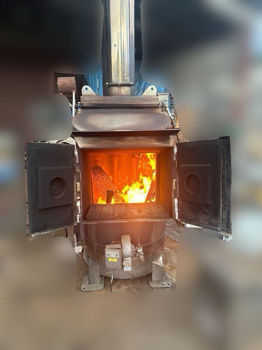 焼却炉 薪ストーブ 大型 山形発 手渡し 関口鉄鋼所 焼却 現状品 拍卖