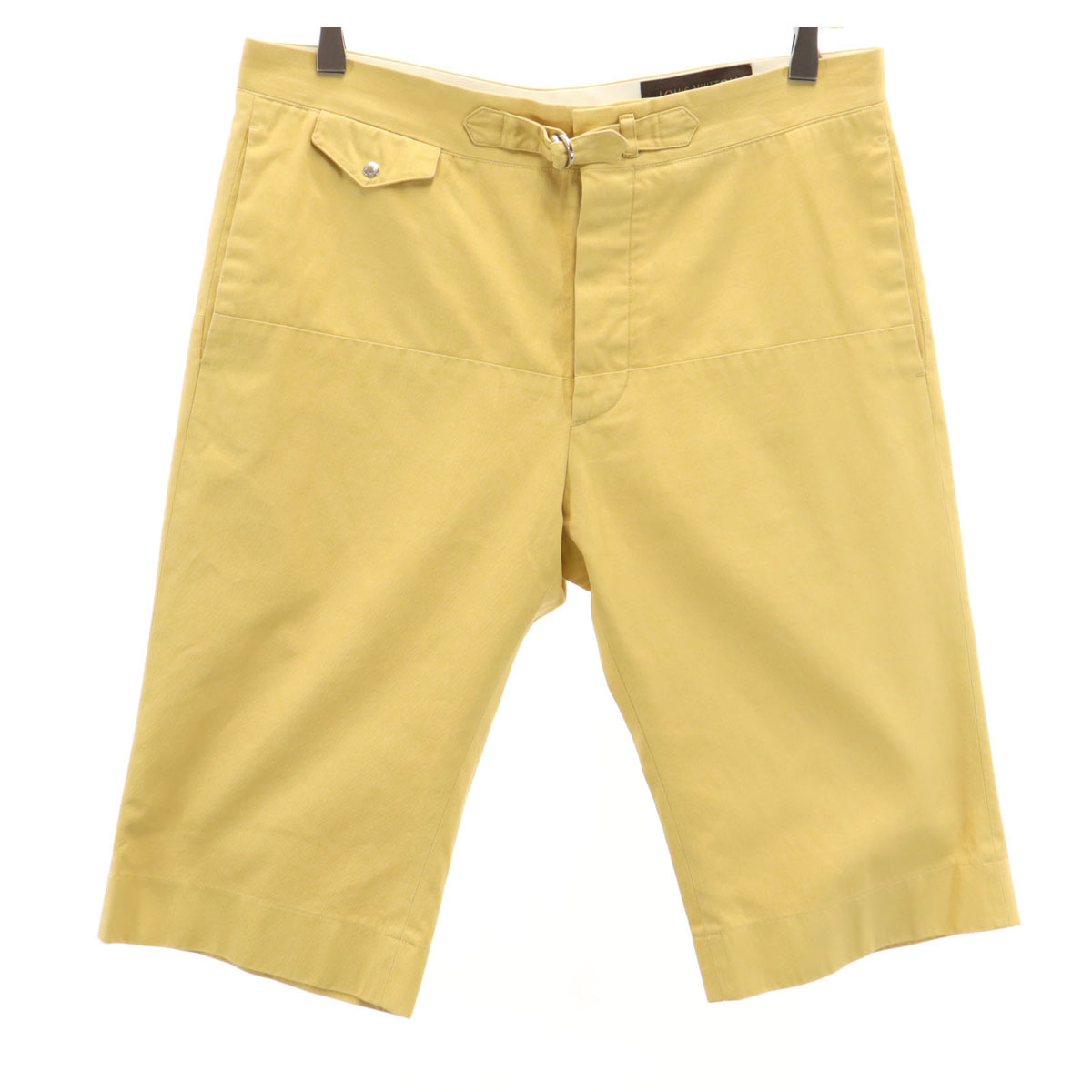 LOUIS VUITTON ルイヴィトン イタリア製 ハーフパンツ 40 山吹色 レディース拍卖