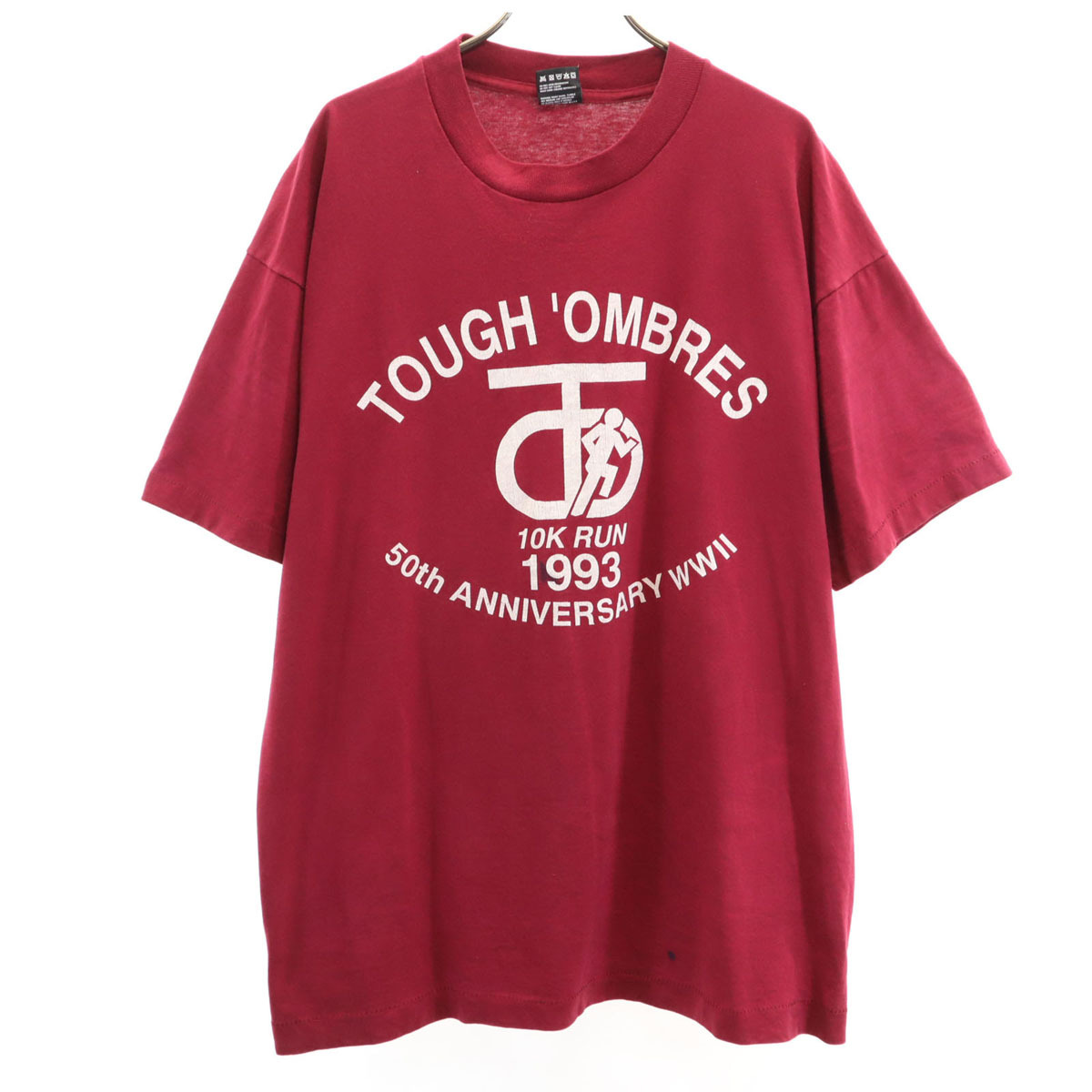 FRUIT OF THE LOOM フルーツオブザルーム 90s USA製 オールド 半袖 Tシャツ XL ボルドー系 BEST シングルステッチ メンズ拍卖
