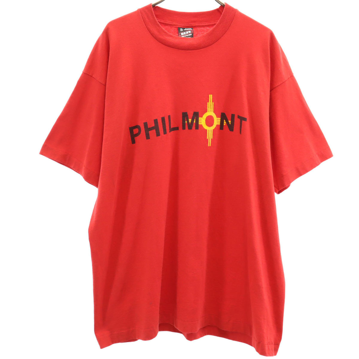 FRUIT OF THE LOOM BEST フルーツオブザルーム ベスト 90s USA製 オールド PHILMONT 半袖 Tシャツ シングルステッチ フィルモント メンズ拍卖