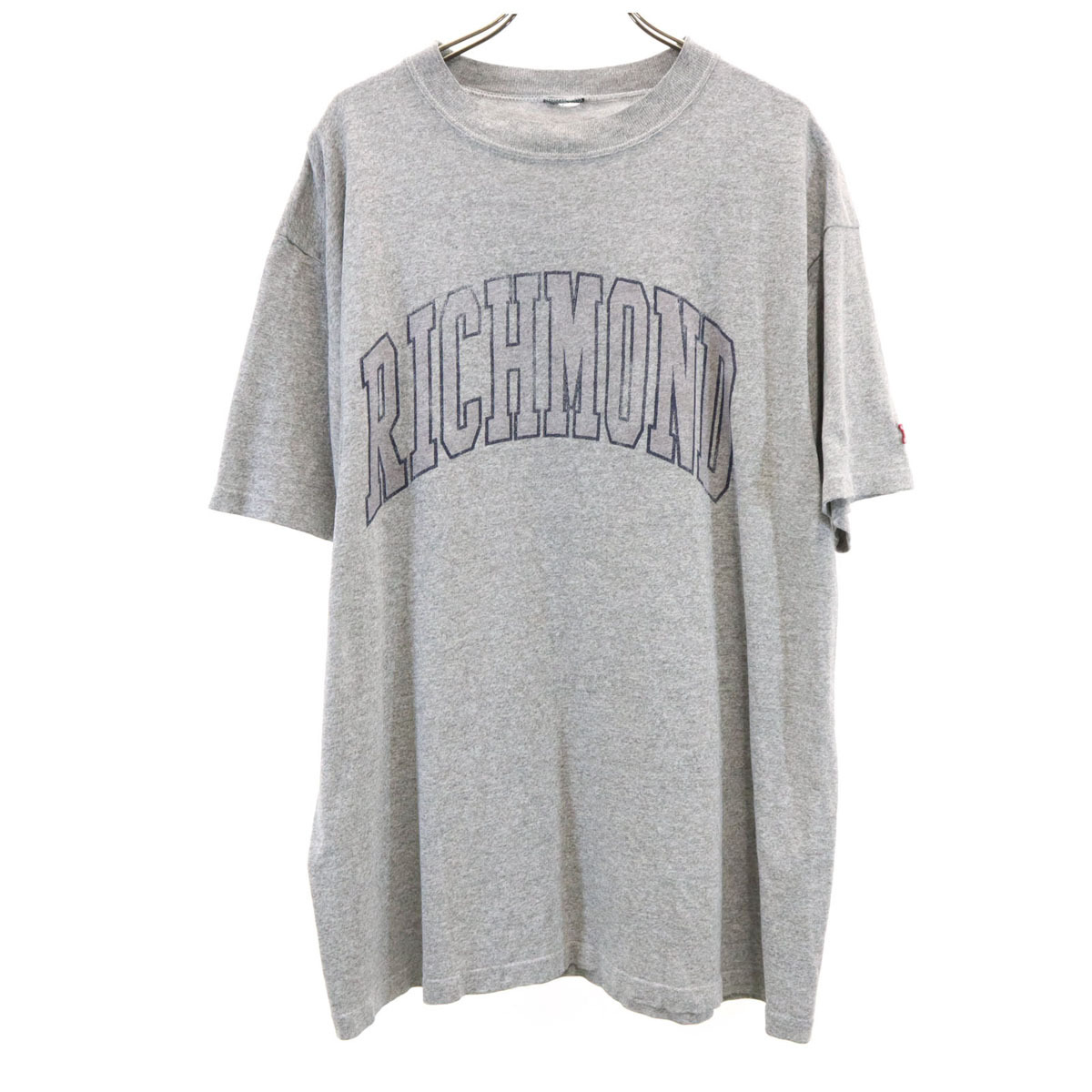 90s オールド カレッジ RICHMOND 半袖 Tシャツ グレー シングルステッチ メンズ拍卖