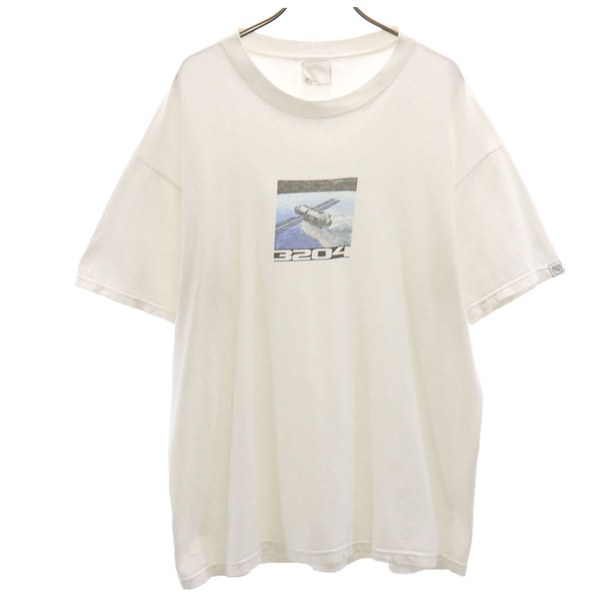 NEIGHBORHOOD ネイバーフッド 90s オールド 初期ネイバー 宇宙衛星 プリント 半袖 Tシャツ L ホワイト メンズ拍卖