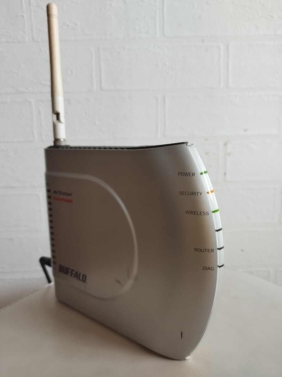 ★現役使用品 BUFFALO WHR-HP-G 専用アダプター付き 有線・無線LANルーター 動作確認 バッファロー Wifi拍卖