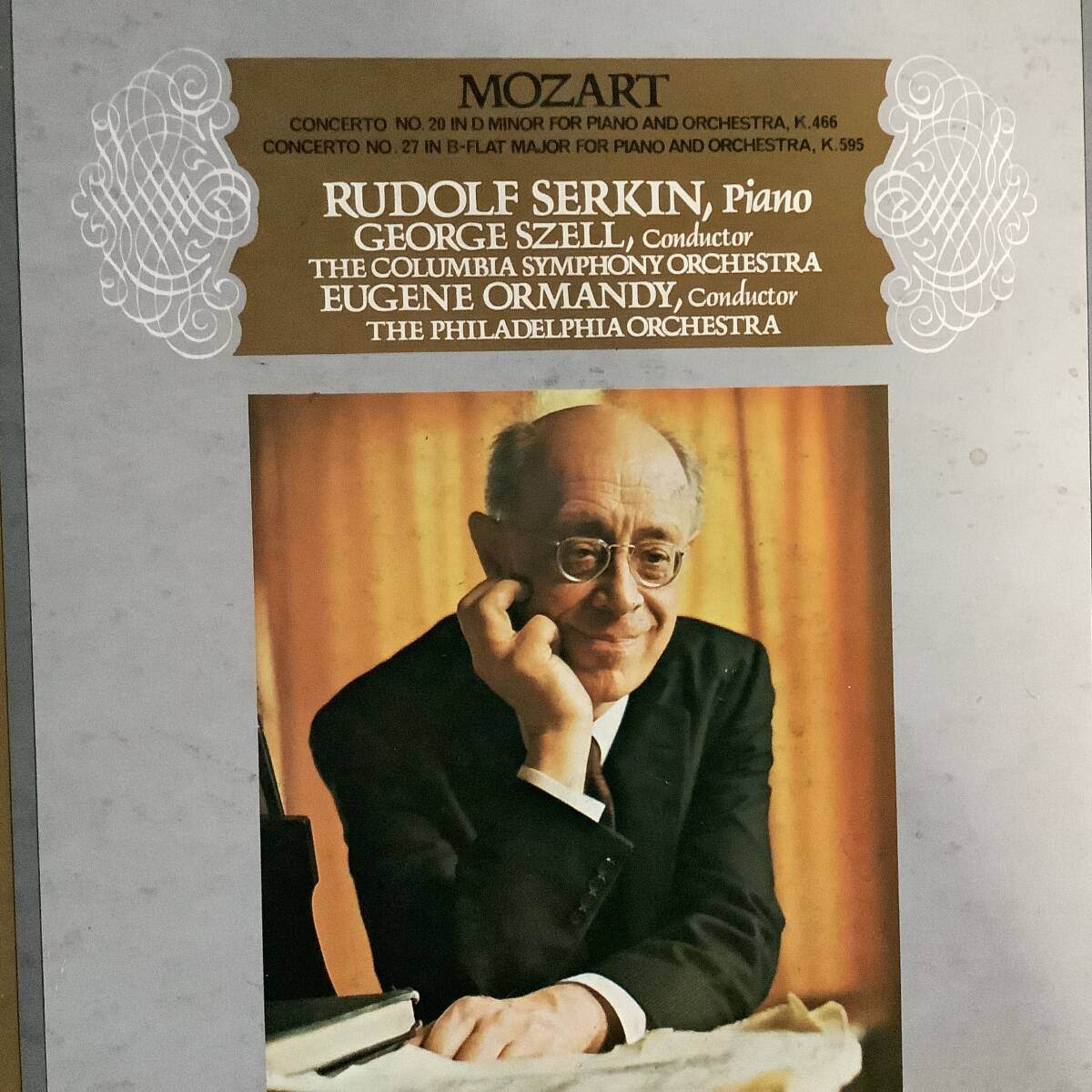 リドルフ・ゼルキン(ピアノ) モーツァルト ジョージ・セル指導 【見本盤】LPレコード拍卖