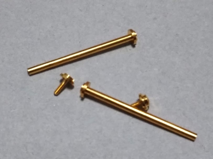 ダンヒルドレスウオッチ等使用可能なラグピン dunhillドレスウォッチ等使用可能なラグピン 未使用2本セットベルト幅 18mm用 #1拍卖