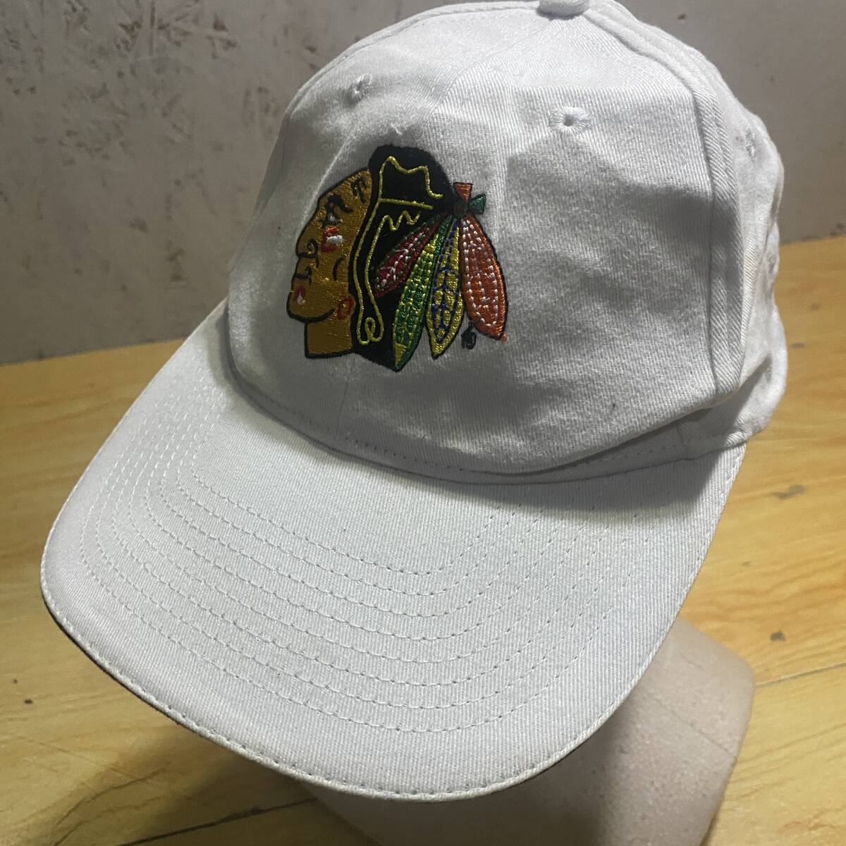 即決・クリックポスト発送・NHL・シカゴブラックホークスの帽子・フリーサイズ拍卖