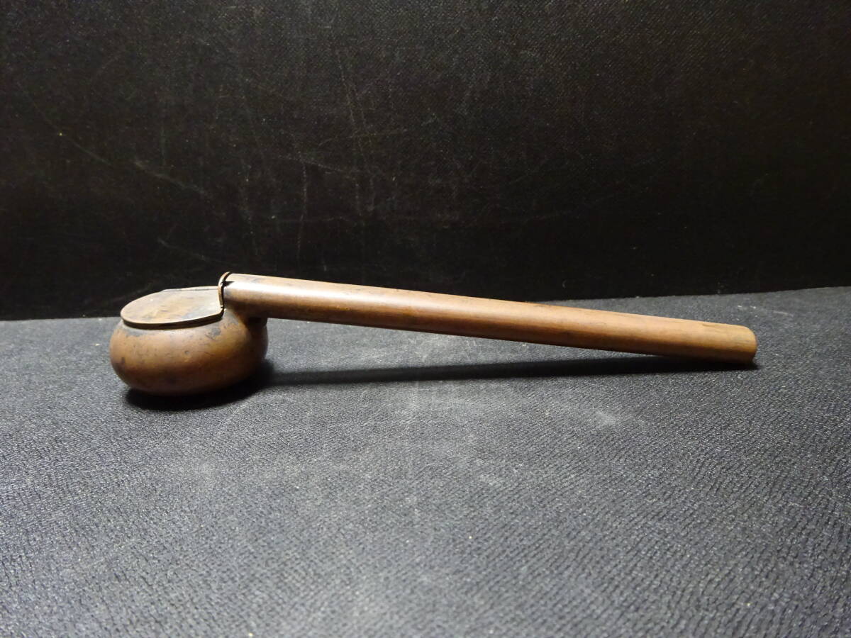 (10−7)矢立 銅製 時代物 携帯用 筆記具 書道具 旅道具 商人用と思います。拍卖