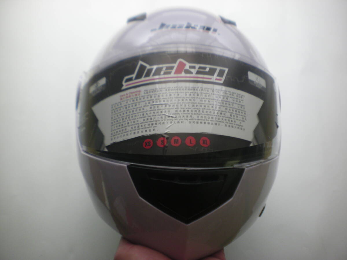 JIEKAI ヘルメット フリップアップ ダブルレンズ フルフェイスヘルメット JK-115 サイズxxl ホワイト 新品未使用品 拍卖