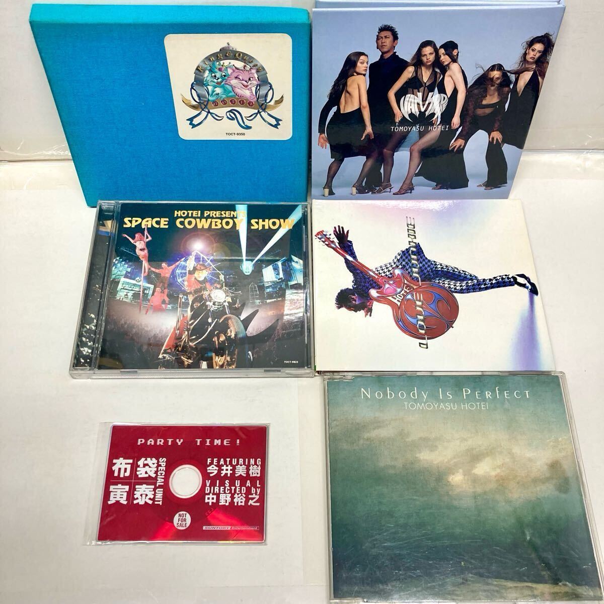【非売品あり】布袋寅泰 CD6枚セット Party time,king&queen,space cowboy show,love junkie,vampire,nobody is perfect拍卖
