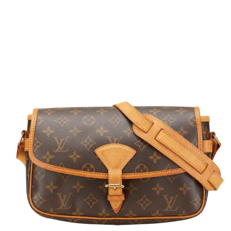 ルイ ヴィトン モノグラム ソローニュ 斜め掛け ショルダーバッグ M42250 ブラウン PVC レザー レディース LOUIS VUITTON 【中古】拍卖
