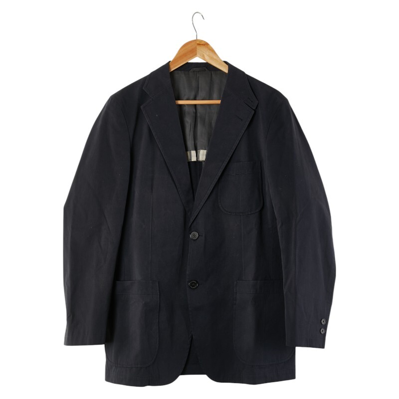 バーバリー シングル テーラードジャケット サイズ:L ダークグレー コットン ポリエステル キュプラ メンズ BURBERRY 【中古】拍卖