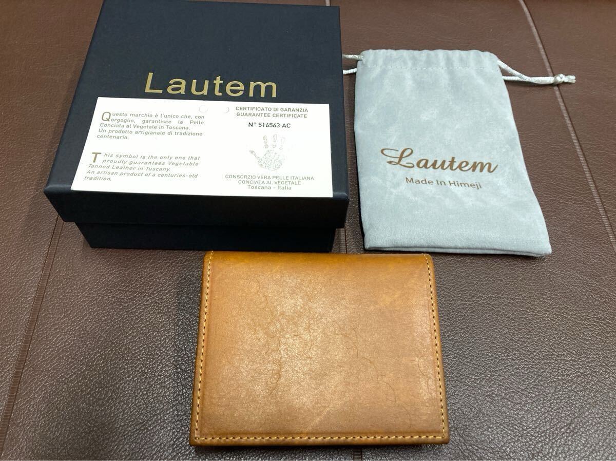 Lautem ニつ折り財布 プエブロレザー イエロー コンパクト 美品 レンママリスコ系拍卖