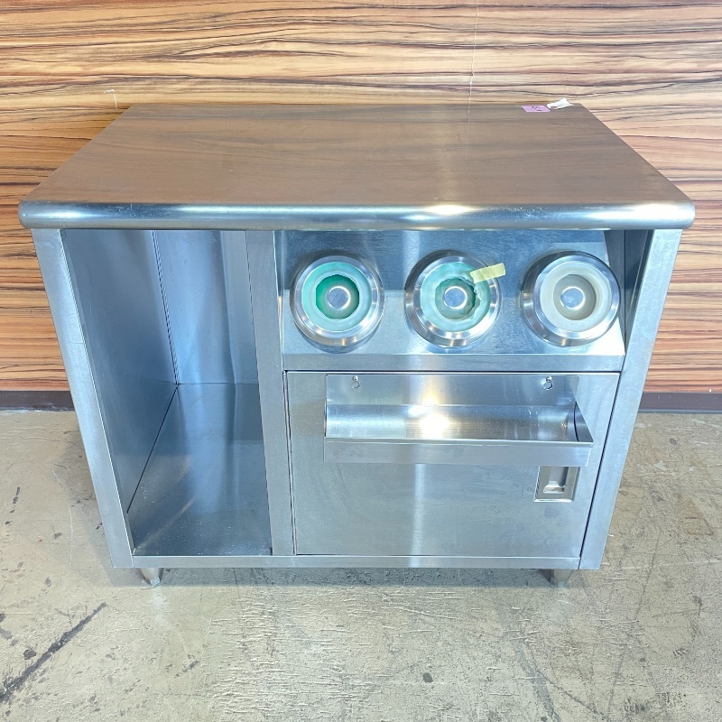 北海道・九州・沖縄・離島等追加送料有【中古】 業務用 ステンレス カップディスペンサー 幅900×奥行600×高800mm No.8695 厨房機器拍卖