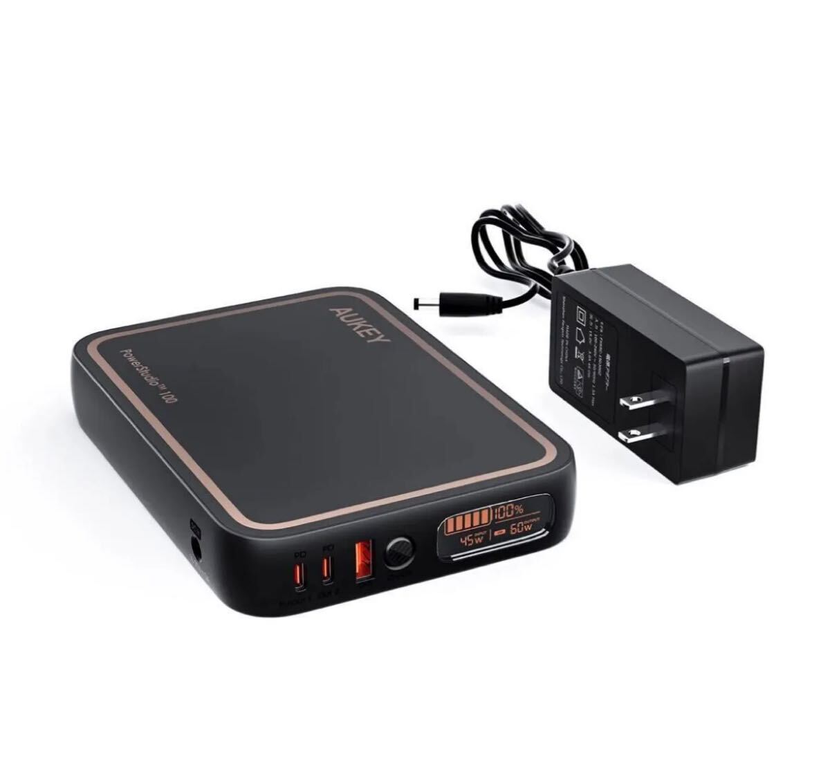 AUKEY ポータブル電源 PowerStudio Mini 97Wh 27,000mAh PS-RE01 大容量 小型拍卖