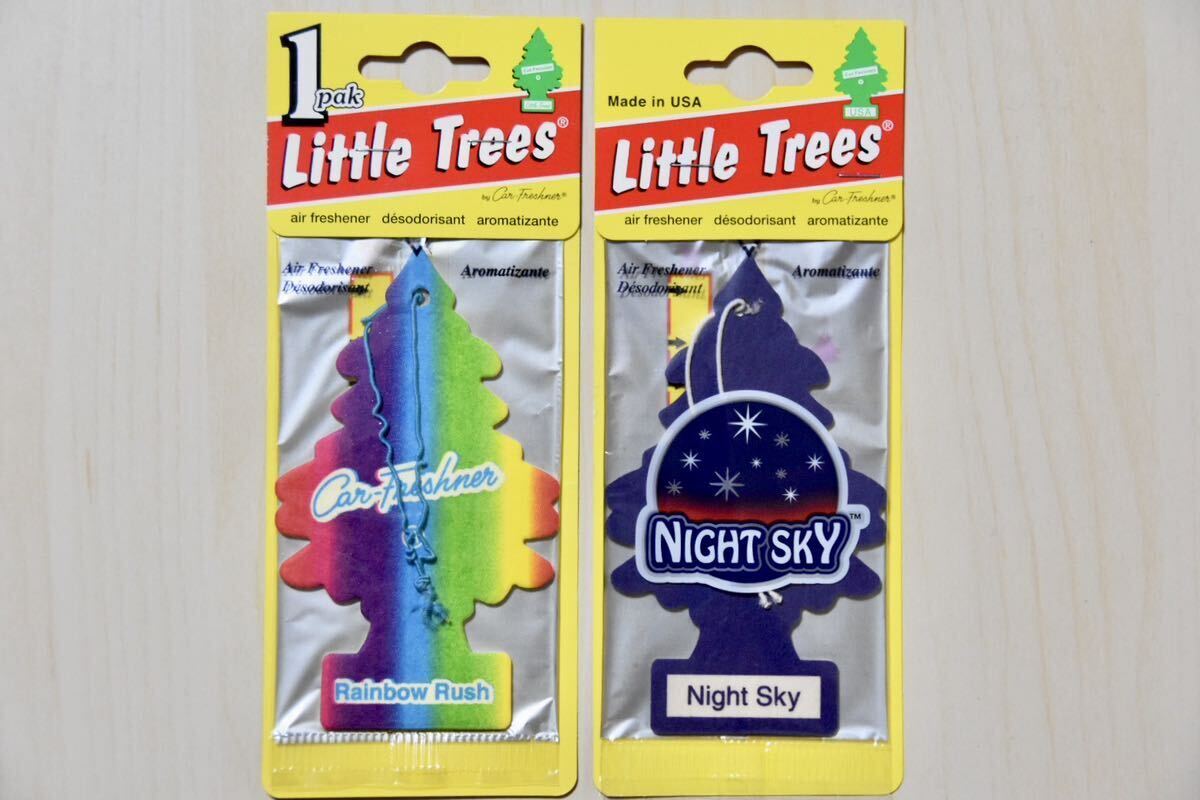 リトルツリー Little Trees Rainbow Rush Night Skyレインボーラッシュ ナイトスカイ 2枚セット エアフレッシュナー 廃盤 激レア 拍卖