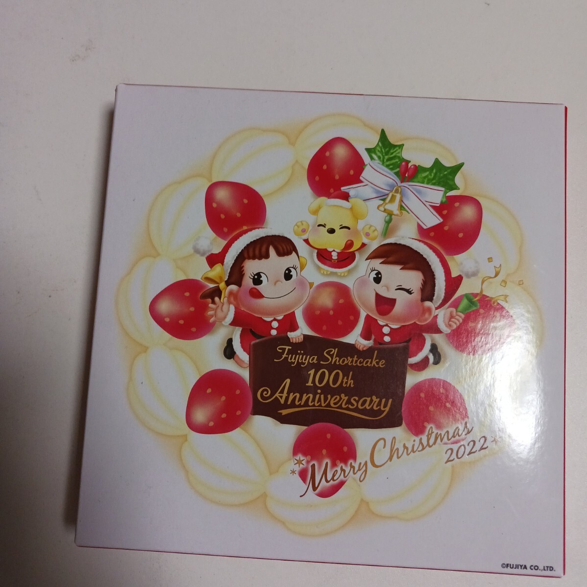 未使用 クリスマスケーキペコちゃん皿1枚 100周年記念 送料込み!拍卖