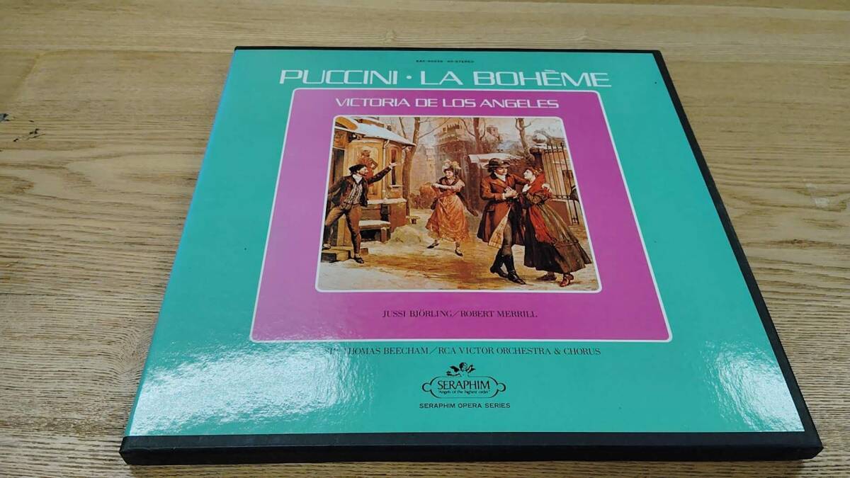 クラシックLP 東芝EMI EAC-30239-40 ロス・アンヘレス、ビーチャム プッチーニ/「ラ・ボエーム」(全曲) 2枚組/AL032091拍卖