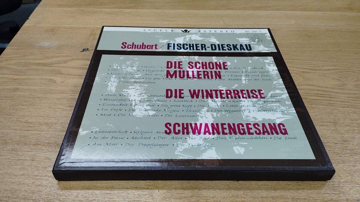 LP/東芝音楽工業(赤盤) ASC5301Dフィッシャー・ディースカウ|ジェラルド―・ムーア シューベルト「三大歌曲集」(4枚組)/AL032108拍卖