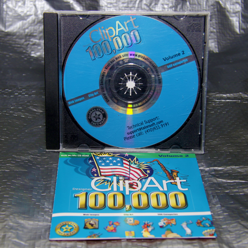【同梱可能便】GLOBA STAR SOFTWARE Clipart デザイナー CD-ROM 100,000 中古品 vol.2 カナダ国製品拍卖