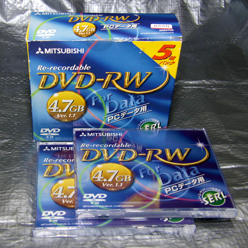 【同梱可能便】 未使用 三菱化学 DVD-RW ディスク forData PCデータ用 4.7GB 2枚拍卖