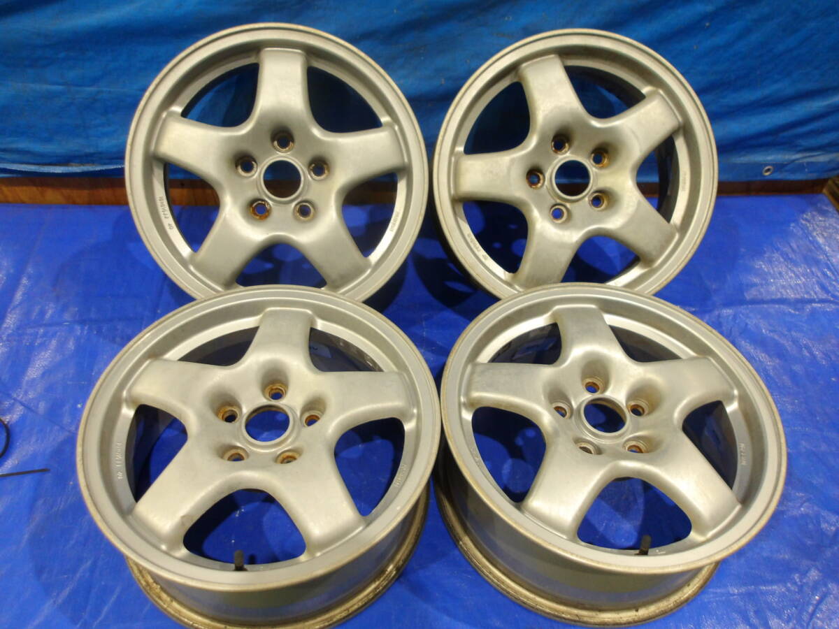 ④0797) R32 スカイライン 日産 純正 ホイール 4本 16インチ 6.5J +40 PCD114.3 5H HR32 HCR32 BNR32 GTR BNR ECR HR HNR GTS-T 2025/04拍卖