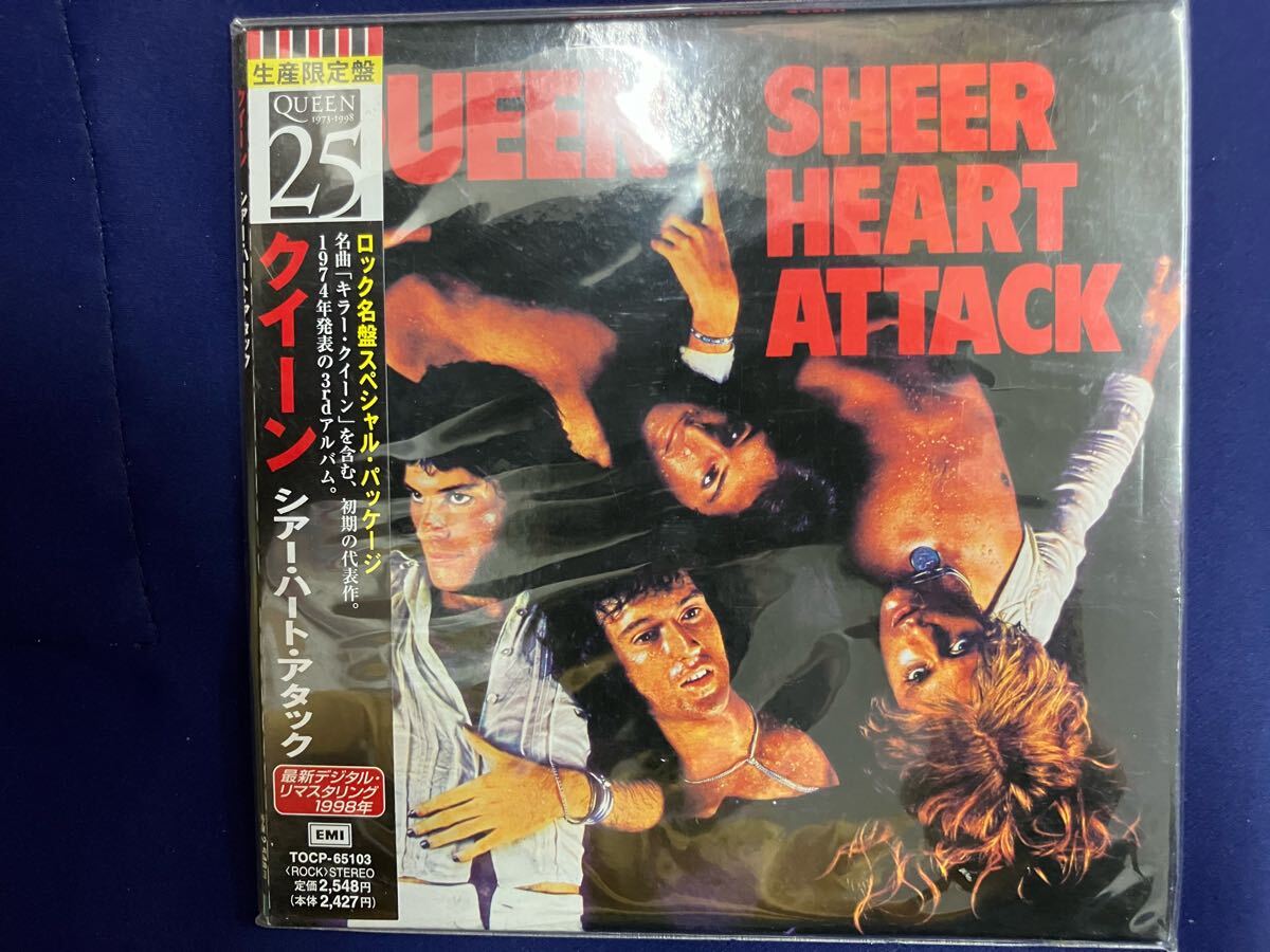 Queen★中古CD国内紙ジャケ盤帯付「クイーン~シアー・ハート・アタック」拍卖
