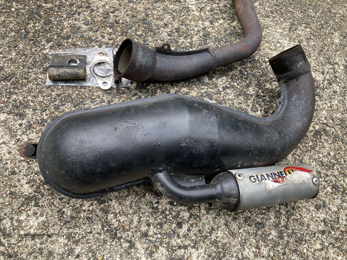 ベスパ50s ボアアップ車両に ビンテージ giannelli ジャネリ ジネリ ジャネーリ マフラー チャンバー vespa拍卖